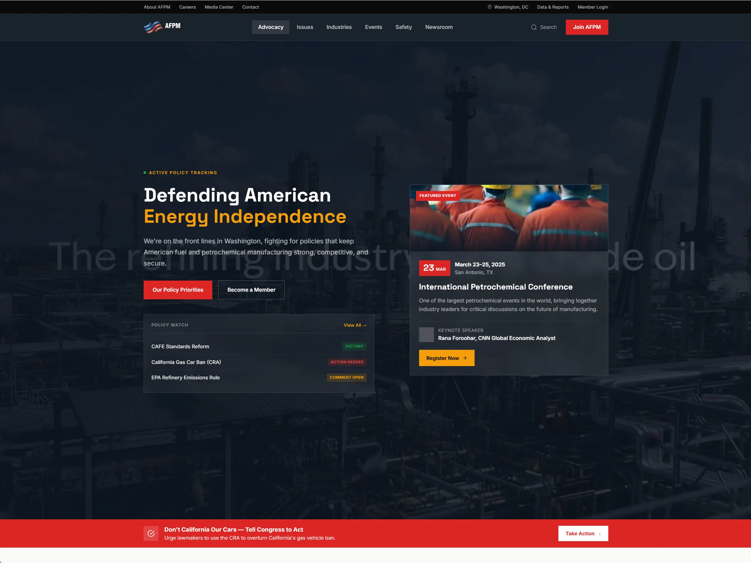 AFPM: American Fuel & Petrochemical Manufacturers - Concept Preview