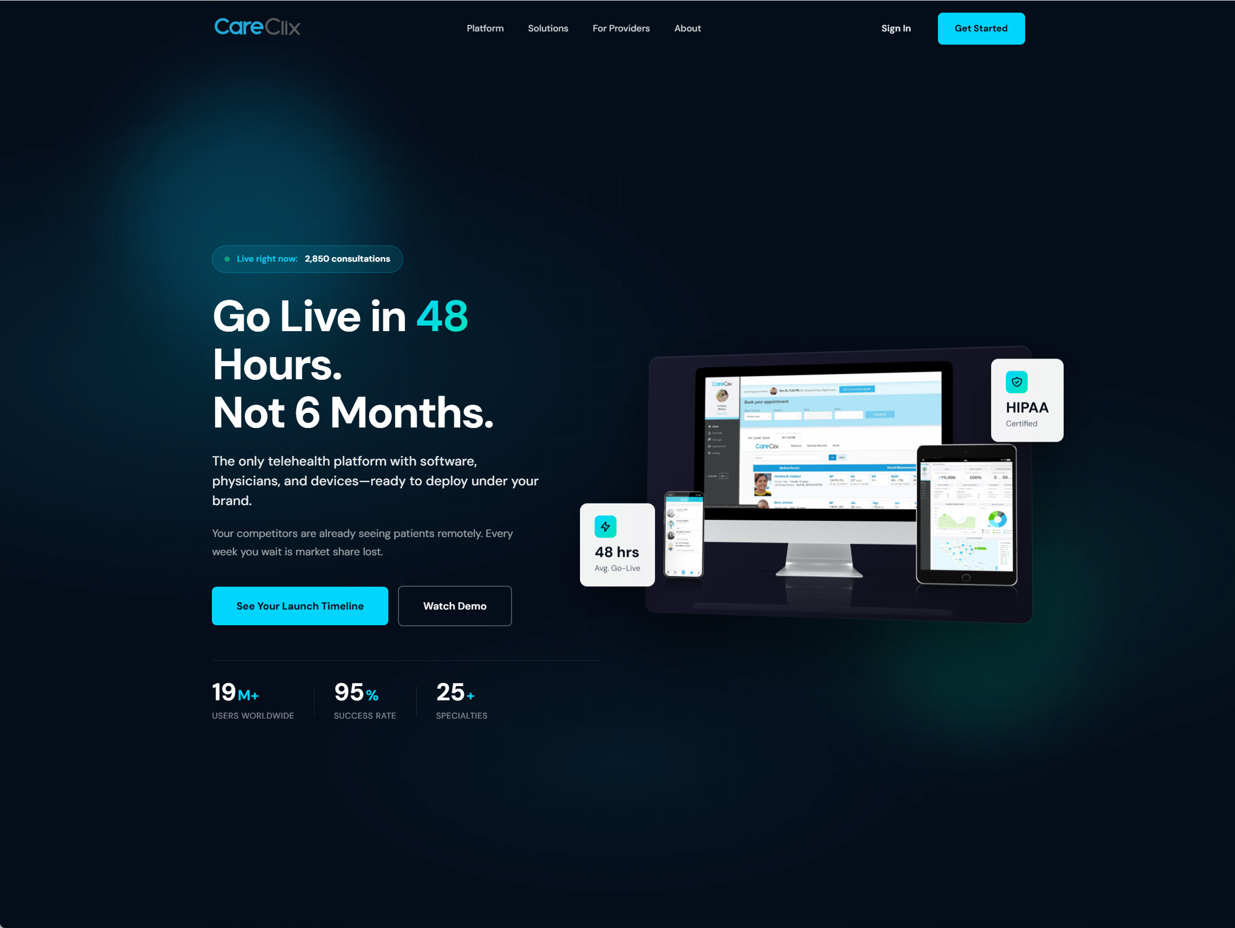 CareClix: Enterprise Telehealth Platform - Concept Preview