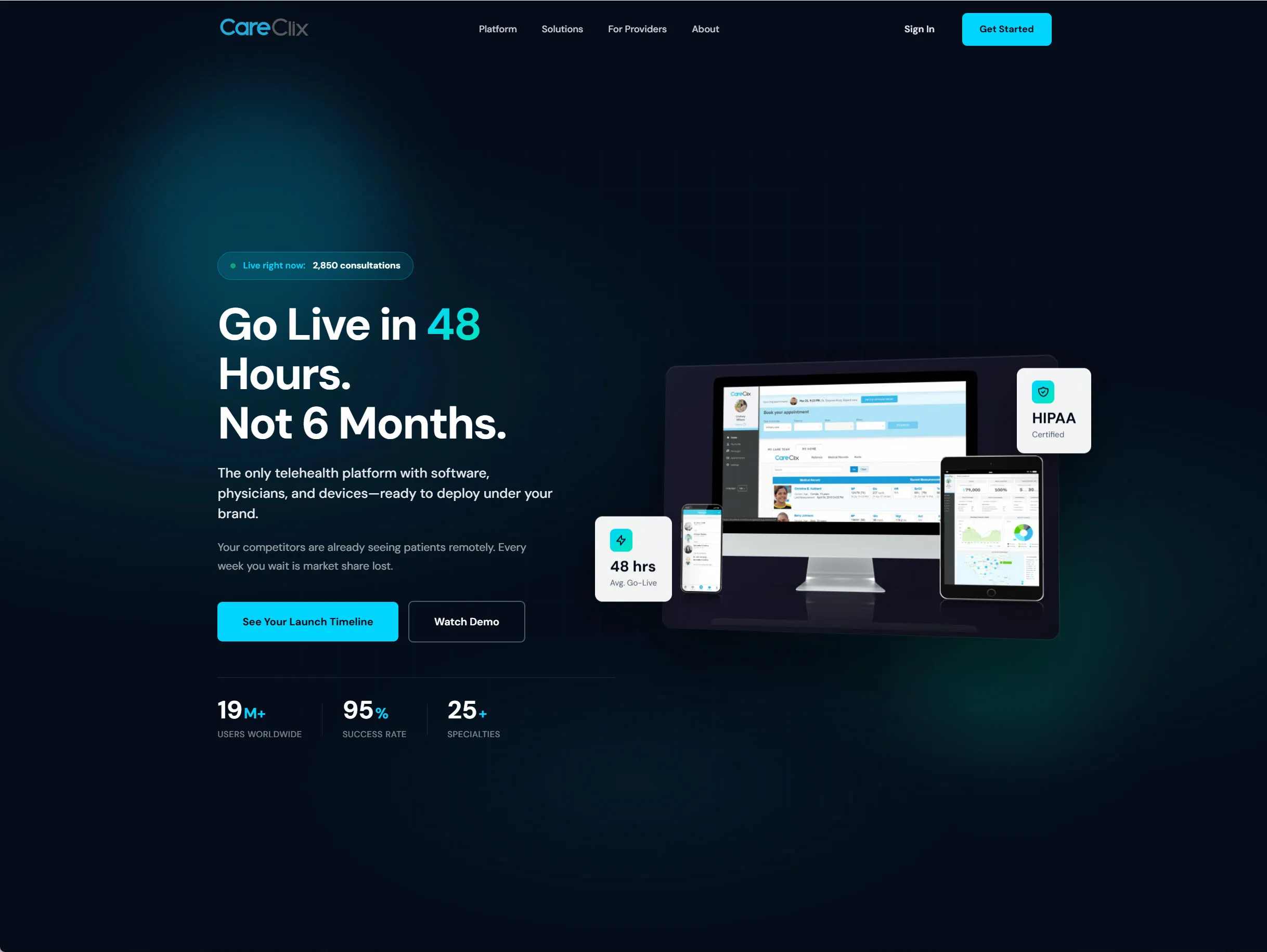 CareClix: Enterprise Telehealth Platform - Concept Preview