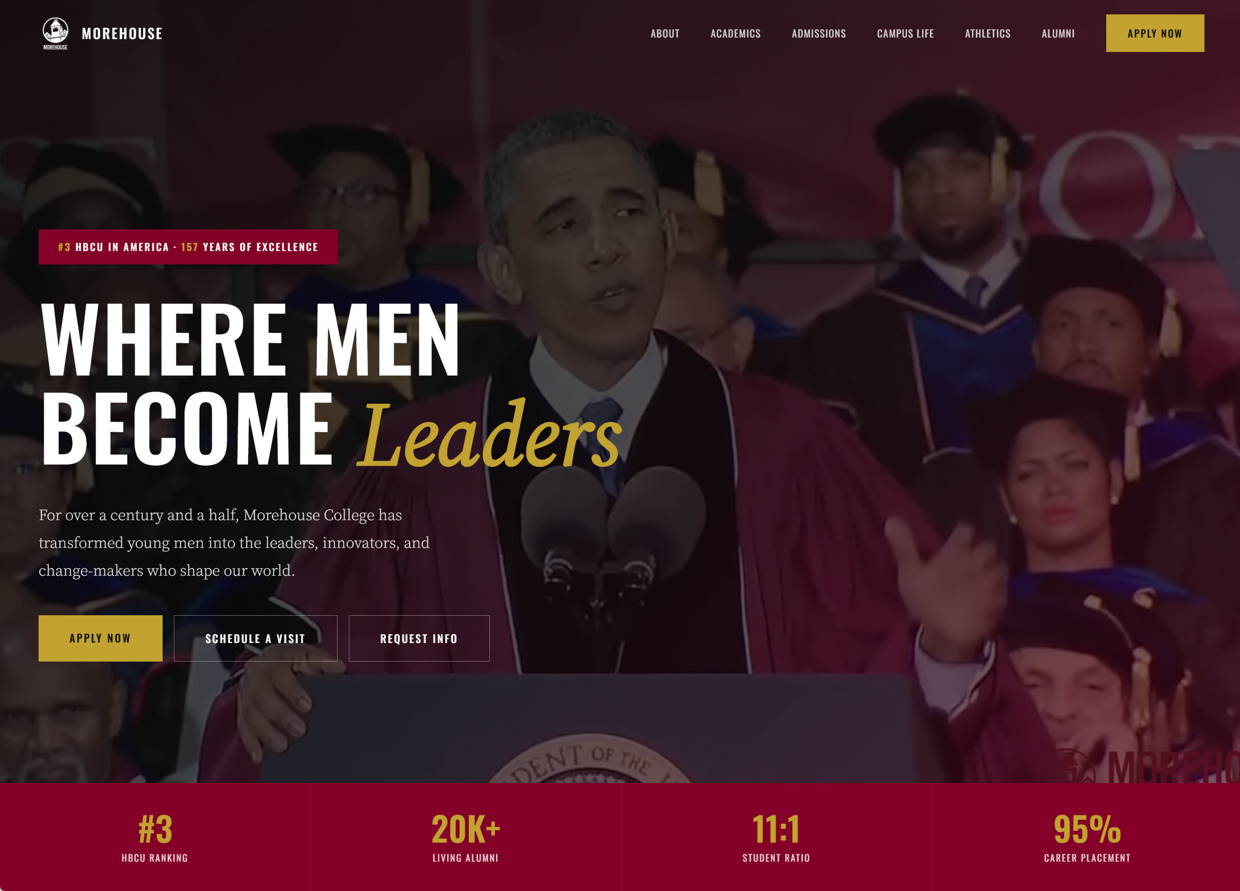 Morehouse College: Website Redesign - Concept Preview