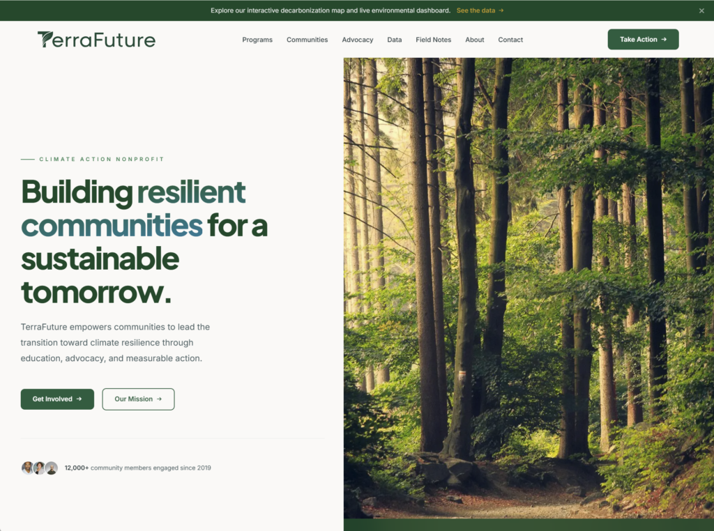 TerraFuture: Community-Driven Environmental Nonprofit